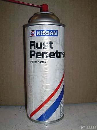 Nissan Rust Penetrant can be ordered through the Nissan Direct Ship Chemical Care Product Program: Phone 1.800.811.0502, Fax 1.770.