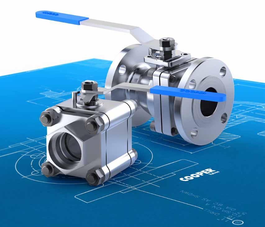 Soft Seated Ball VALVEs COOPER Valves Soft-Seated Ball Valves are a Floating Ball design for bubble tight operation in clean services and low temperature settings.
