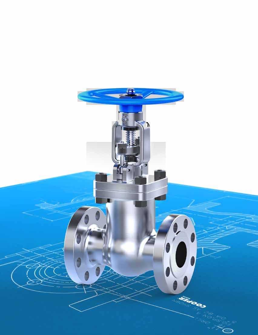 GATE VALVEs COOPER gate valves are multi-turn valves typically used as a stop valve or isolation valve in either fully open or fully closed positions.