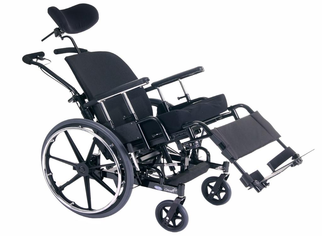 CONCEPT 45 MANUAL TILT WHEELCHAIRS 1 2 3 4 Note: Back and cushion sold separately. 1. Comfort Headrest with Adjustable Multi Axis Hardware 2.