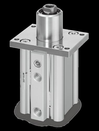 Rotary Clamp Cylinder/ Flange Dimensions: Flange (Dimensions other than shown below are the same as the standard. For details, refer to the WE catalog or the est Pneumatics No. 3.