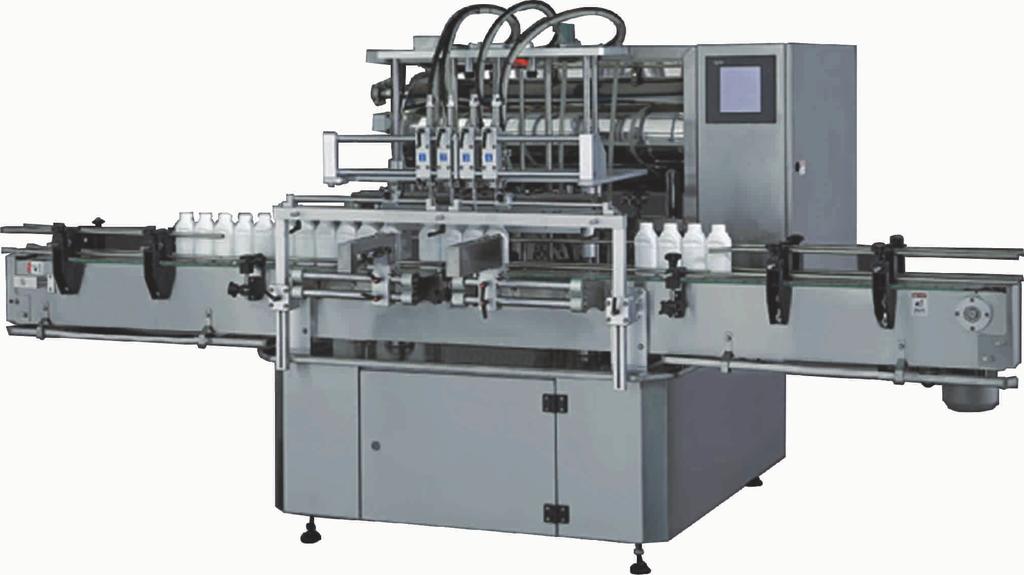 UNITECH AUTOMATIC GEAR PUMP BASED FILLING MACHINE Drip free nozzles with filling range of 100ml to 5000ml (Different capacity available). Available from 4 head to 12 head. No bottle - No fill system.