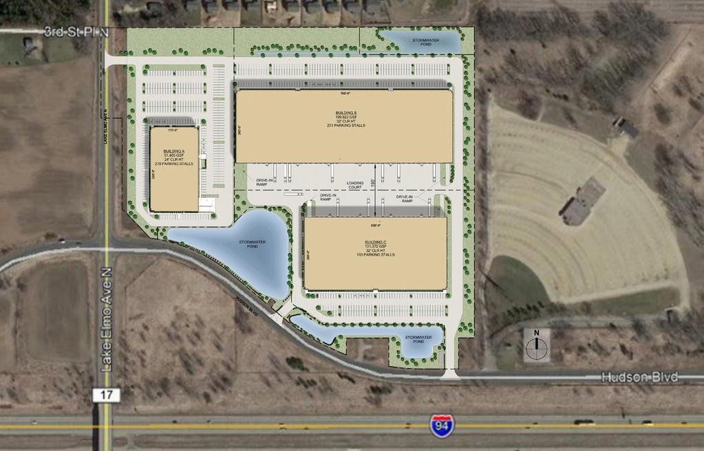 SITE PLAN Build to Suit Building C Specs Development Specs Available 131,372 SF Total Build-to-suit Office Divisible to 50,000 SF Net Rental Rate Negotiable Loading 18 dock doors 4 drive-in