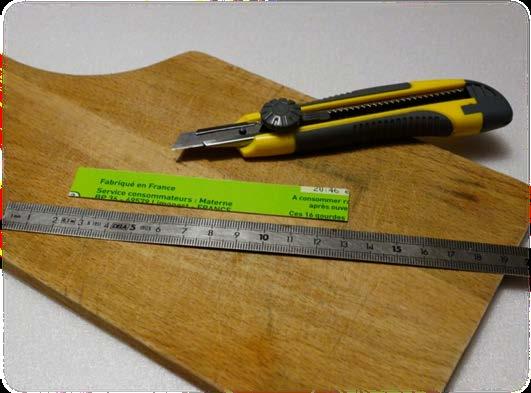 20. Cut out a strip of cardboard with a width 3 mm (0.
