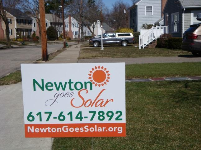 Newton Goes Solar Program We have two solar partners, a PPA provider and a
