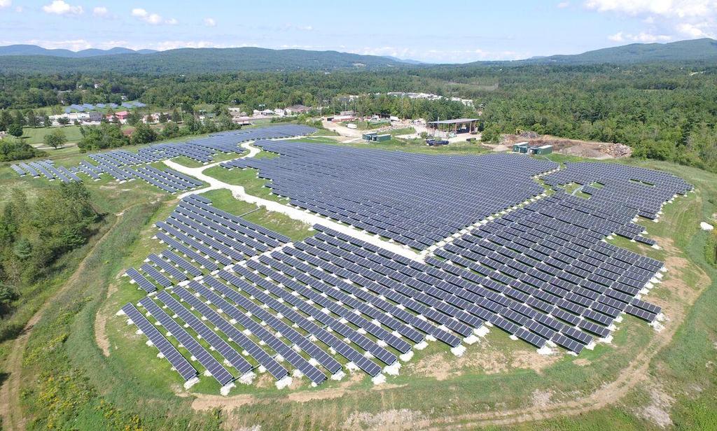 Vermont: GMP Microgrid, Rutland (Stafford Hill) 4 MW batteries (lithium ion and lead acid) + 2 MW PV microgrid Sited on closed landfill (brownfield