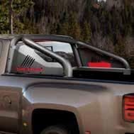New Products New for 2016 Silverado Sport Bar 2016 SIlverado Create a rugged, off-road appearance to your Silverado 1500 with this bed-mounted, Chevrolet Sport Bar Package.