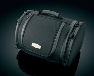 The semi-rigid bag holds it's shape empty or full and mounts about anywhere on the back of your bike.