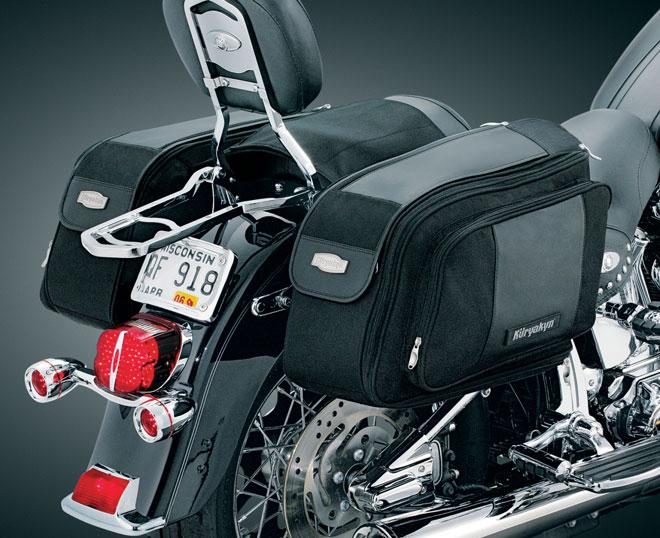 Dims (Each): 24" long tip to tail slanted saddlebags, 12" tall x 8-1/2" wide (one end expands to 11" Wide) Cubic Inches: 2,448 per bag, Expanded: 3,168 per bag Throw-over convenience - mount or