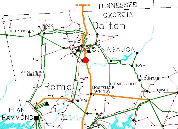 North Georgia to Mississippi 600 MW Transfer Type: Generation to Generation Source: