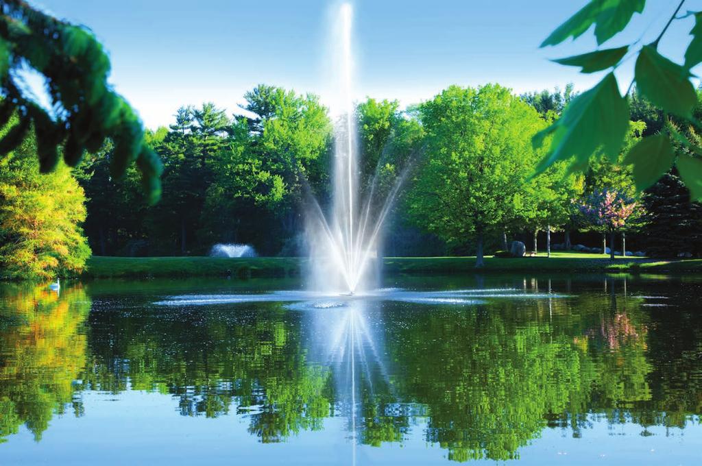 A Scott Aerator pond fountain not only beautifies your pond but also promotes a healthy aquatic environment through steady water circulation and oxygen transfer.