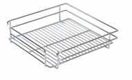 baskets, short unit has 8 3 sizes to fit 450mm, 500mm and 600mm wide s Sample Image Only Pictured with wire-base baskets Tall chef larder unit wire baskets Minimum