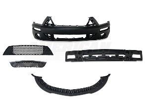 Front Bumper Cover Assembly Upper Grille Lower Grille Left Headlamp (Non-HID) Right