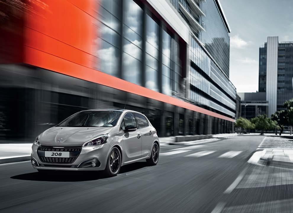 Integrated cornering assist fog lights* add to the visual transformation of the Peugeot 208,