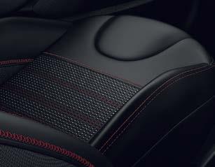 detail Leather sports steering wheel Aluminium door