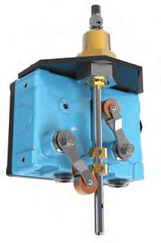 The single pole, double throw micro switch can be connected either to open or to close an electrical circuit when actuated.