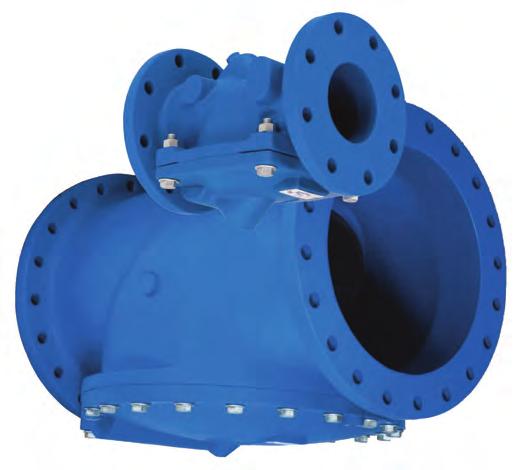 Model 584 Flex-Check Valve Model 584BF Backflushing Flex-Check Valve - Sizes 3" - 24" Full Pipe Size Flow Area Drip Tight Seating Non-Slam Closure Fusion Bonded Epoxy Available with Integral Surge