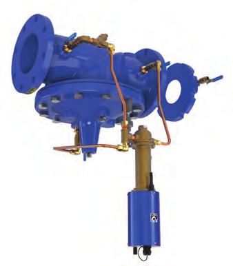 340-02 (Full Internal Port) 3640-02 (Reduced Internal Port) MODEL Electronic Actuated Rate of Flow Control Valve Schematic Diagram 1 100-01 Hytrol Main Valve 2 X58C Restriction Fitting 3 CDHS-34