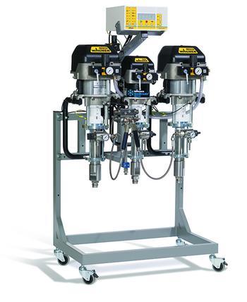 for AirCoat applications up to 270 bar. Including flushing pump and fully automatic flushing process.