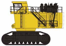 Standard and optional Equipment FRONT SHOVEL ATTACHMENT 7. m 24 11 boom,. m 18 4 stick 29 m 3 (38 yd 3 ) (SAE 2:1) shovel bucket incl.