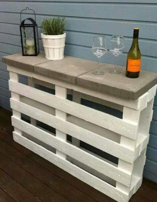 Pallet Pine Timber Outdoor Bench.