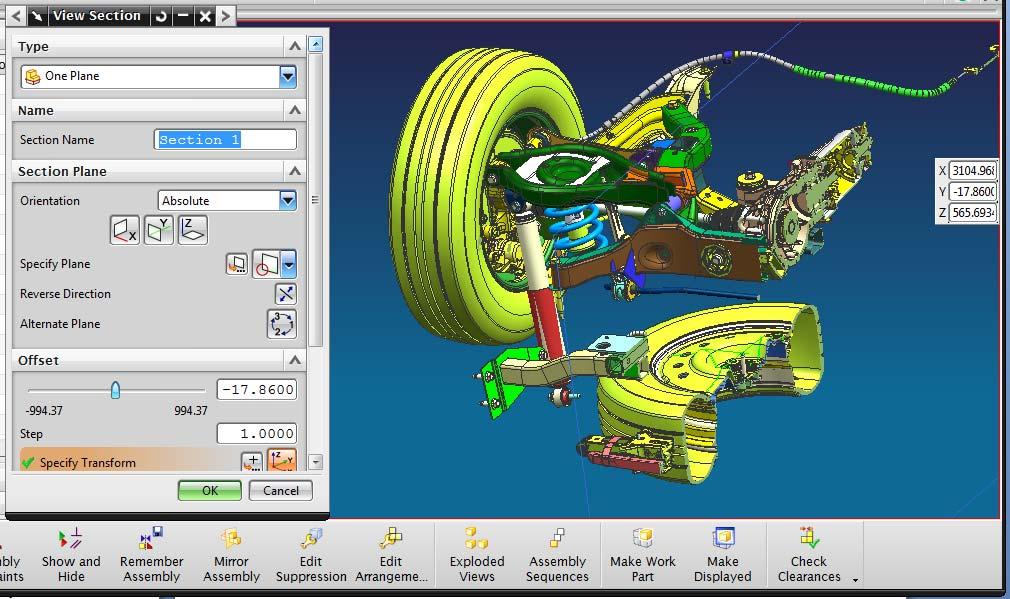 Page : 15 of 25 Clip Work Section Checking for component interferences can often be difficult due to the busy nature of the Saturn Vue part models.