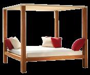 lounge kenia daybed frame: teak