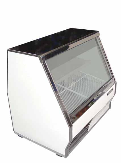 Display Cases Zephyr Series 44" H Product Specification Sheets Construction Standard Features White interior and exterior Heavy duty gravity fin coil with expansion valve installed 2 High/low gravity