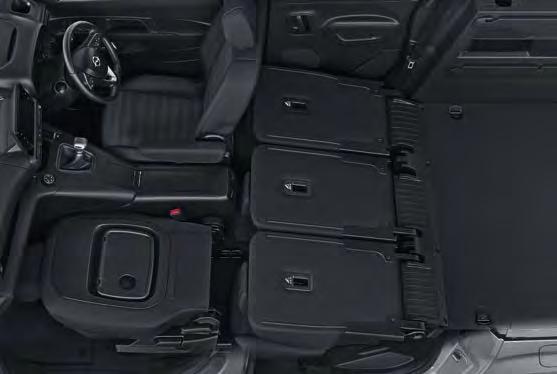 . Foldable Seating: Trips to the hardware store or furniture shop? Create a flat bay by folding down the rear seats easy.