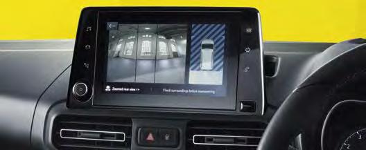 parking spaces, controls steering and provides acoustic and visual