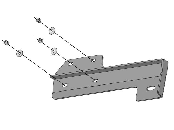 With assistance, line up the front end of the tube with the front Bracket slots, (Figure 11).