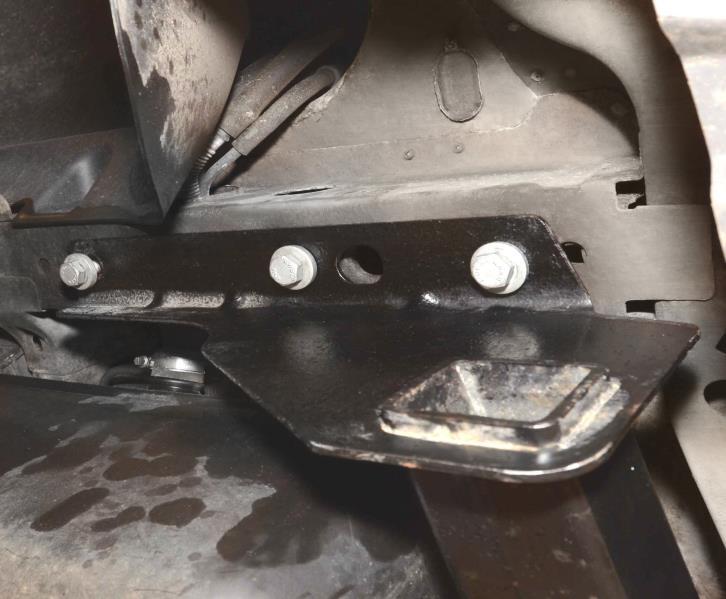 Install all six cross-car beam mounting bolts in the right and left cross-car beam mounting hole hand tight (Figure 10). 9. Tighten all six cross-car beam mounting bolts to 65 ft. lbs.