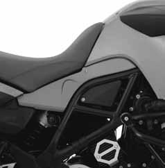 Side Lids BMW F800GS (up to 2012) Side Lids, Hand Protectors BMW F800 F700 650GS 395 In order to emphasise the lines of the F 800 GS, we have developed a set of beautifully shaped side lids for the