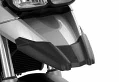 422 Mudguard Extension Front The mudguard extension gives the F650GS (Twin) a new and most striking appearance. It adds a genuine long-distance flair.