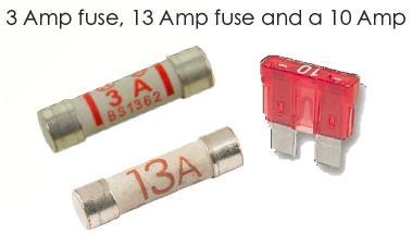 A fuse is a length of wire that melts (breaks or blows) when the current passing through it is above a certain level.