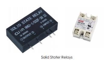 Relay Applications Solid State Relays Have no coil, spring, or