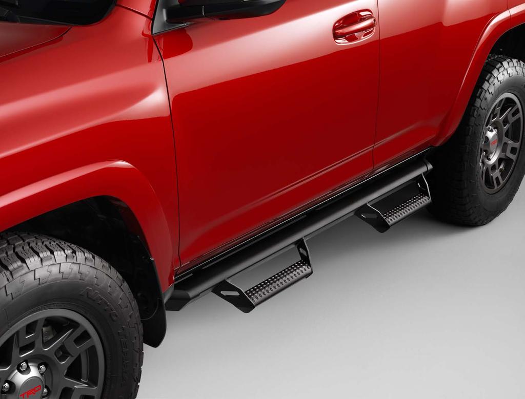 EXTERIOR PREDATOR TUBE STEP A highliy functional and sylish upgrade for your truck, the predator tube step complements the Tundra s rugged design and