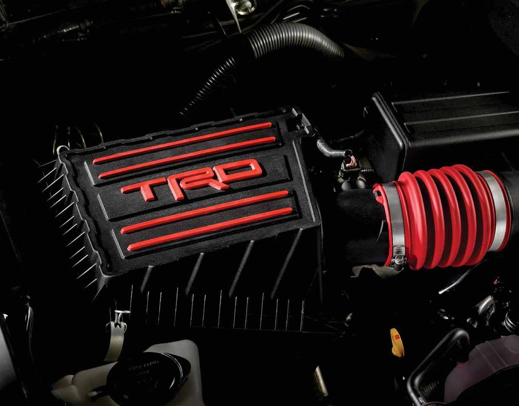 3 /10 TRD Performance Air Intake Feed your engine some cooler air and quantifiably increase its 13 performance with the TRD performance air intake.