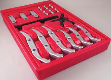 56 $183 95 P210 Harmonic Balancer & Steering Wheel Puller Set 8 sets of side bolts 1 flat and