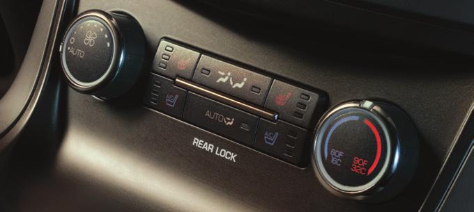 Note: You must switch the ignition on to use the climate controlled front or second-row seats. To use, press the heated or cooled seat icon(s) repeatedly to cycle through the various modes and off.