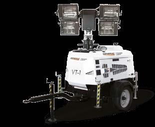 5 m Floodlights: 4x1000W MH Digital controller Hydraulic lifting system Site or road trailer p.