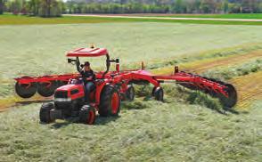 Consistent raking and neat, clean windrows form the ideal combination of effi ciency and quality raking performance.