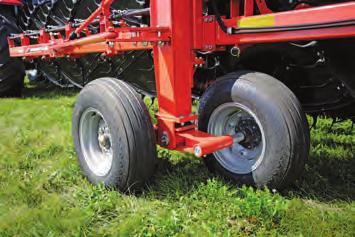 in the windrow. FITS ANY TYPE OF OPERATION 14 The SR 800 Series wheel rake is the latest to join KUHN's highly trusted rake lineup.