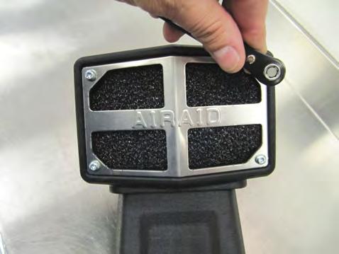 25. Carefully insert the Airaid Foam Prefilter (#6)