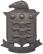 Firmin 30-7-11-120 Cap Die struck British Ordnance Corps badges with beaver