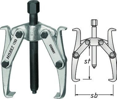 hooks cn be used from both sides; hooks with one nrrow side for res with restricted ccess Automtic pressing of the puller hooks 2-rm design Surfce: glvnized Rugged nd proven