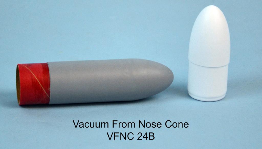 Short Elliptical, 1-3/8th inch long, lengthened to 2 long with a body tube. Apogee Components VFNC-24B.