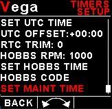 SET HOBBS TIME: This function allows you to set the engine Hobbs meter to any value.