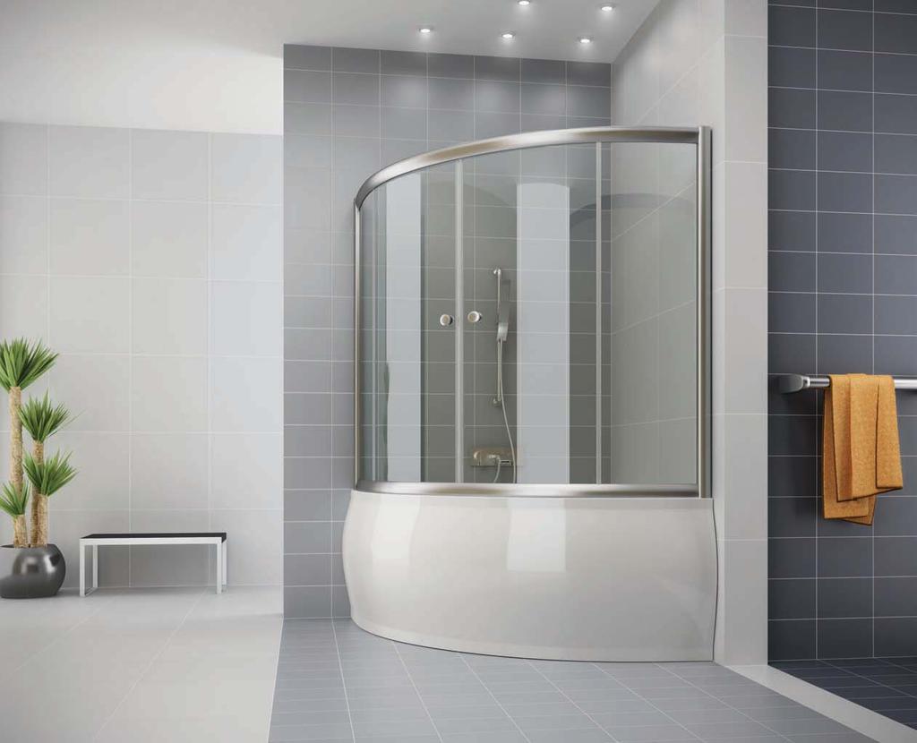 Aruba Dimensions: 140x140 cm Compatible with: Aurora 140 Luna 140 frame: aluminum glass: 5mm tempered 150 Frame Glass The shower screen for Luna or Aurora fulfills the