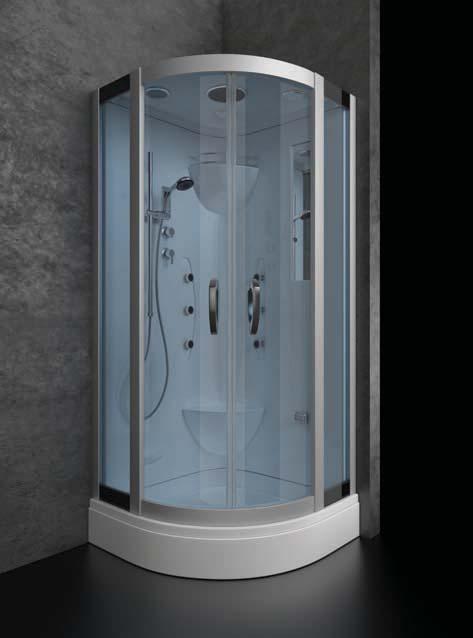 White Star Standard Plus shower, electronic panel Dimensions: 90x90 cm 195 90 90 24 202 MASSAGE CABINS